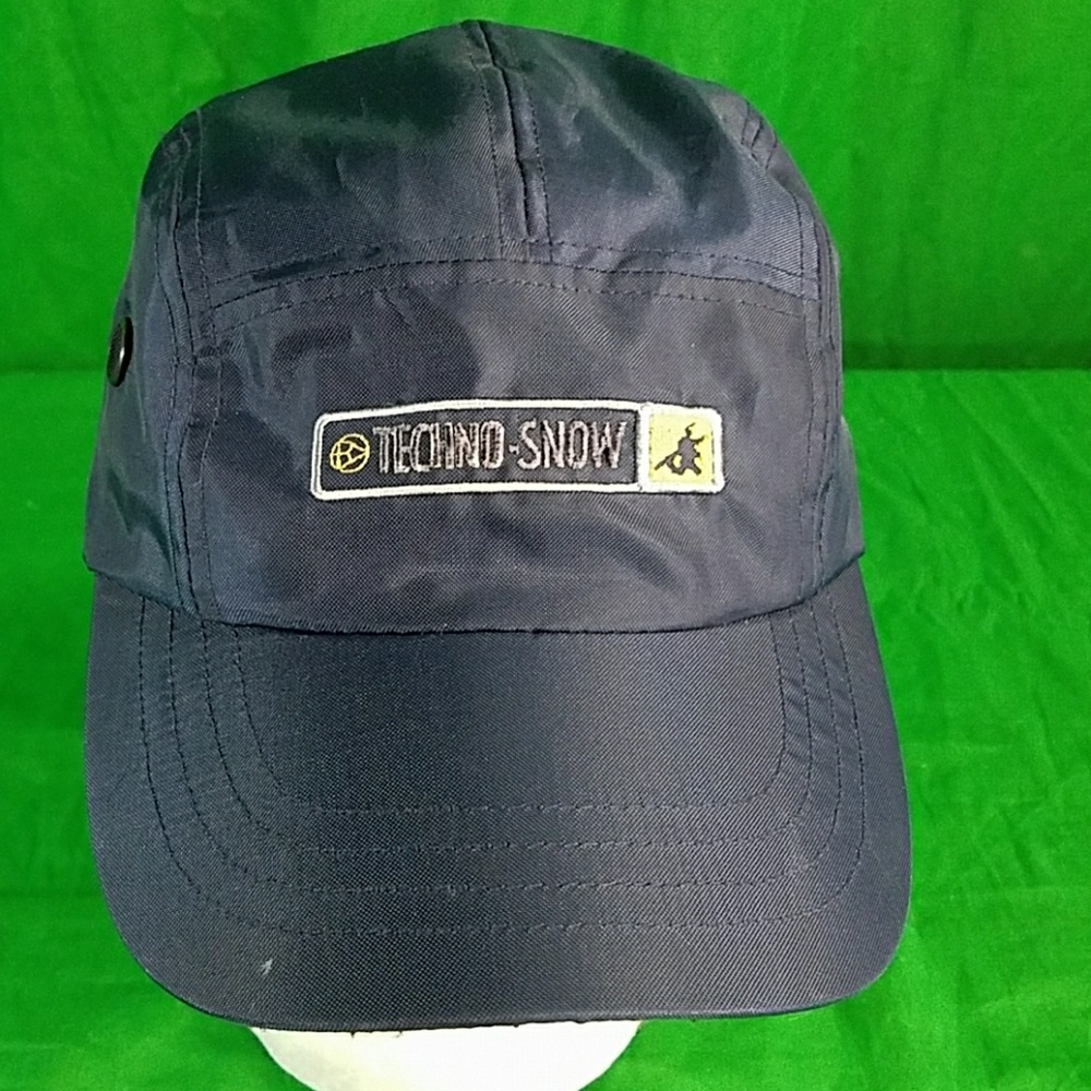 Techno Snow 5 Panel Blue Snapback Cap